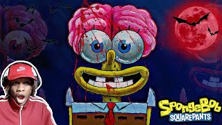 SCAREDY PANTS  Spongebob Squarepants Reaction 👻🎃 [upl. by Annais134]