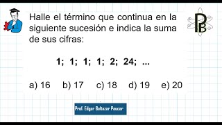 SUCESIONES ¿Qué numero continua  RETO   Razonamiento Matemático [upl. by Chrissy842]