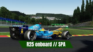 Fernando Alonso R25 Onboard  Spa [upl. by Aretta720]