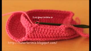 How to Crochet Baby Sandals  Bebeklere Sandalet Patik Yapılışı [upl. by Meekahs]