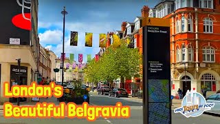 Belgravia London Walking Tour Part 2  Homes of Londons Rich and Famous [upl. by Neitsirhc]