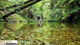 Panning For Gold On A Beautiful Creek [upl. by Nillad]