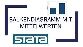 Stata 104 Balkendiagramm mit Mittelwerten [upl. by Giffie]