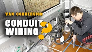 Wiring and Conduit  SprinterCrafter Van Conversion 101 [upl. by Phillip485]