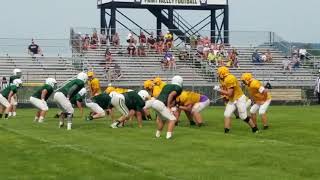 Paint Valley McClain Football Scrimmage 2018 [upl. by Eenalem]