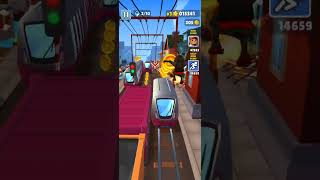 subway surf excited game gaming subwaysurf subwaysurfers shorts part 23 [upl. by Gorton655]