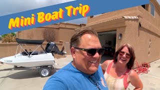 An adventure on a “Mini” Boat in Lake Havasu City AZ LOL [upl. by Remat561]