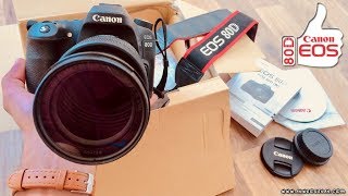 اشتريت كاميرا Canon 80D  المراجعة الكاملة وفتح الكرتون والمواصفات والسعر [upl. by Naid]