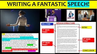 How to write a fantastic SPEECH  GCSE English Language [upl. by Ahsotan]