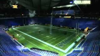 Actual footage Metrodome Roof Collapse Video From the Inside Metrodome [upl. by Ilbert]