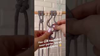 Domina el Nudo en Forma de Flor 🌸  Tutorial de Macramé Fácil y Rápido macramé diymacrame [upl. by Amabel]