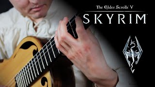 SKYRIM Main Theme quotDragonbornquot Classical Guitar  Bard Style [upl. by Ylac]