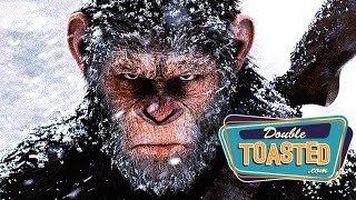 WAR FOR THE PLANET OF THE APES  MOVIE REVIEW  Double Toasted [upl. by Chavez]