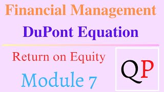 DuPont equation 分析 Analysis Return on Equity ROE 回報率 Financial Management HKICPA QP M7 Exam QampA [upl. by Anzovin816]