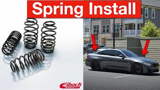 Eibach Pro Kit Lowering Springs  BMW F82 M4 [upl. by Daht]