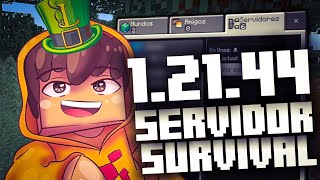 NUEVO SERVIDOR SURVIVAL Para MCPE 121X  Servidores para Minecraft Bedrock 12140 [upl. by Acire]