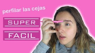 Perfilado de cejas SUPER FÁCIL  Ziruec Makeup [upl. by Halehs]