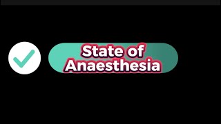 Anaesthesia  5 major changes required for anaesthesia [upl. by Annaiek]