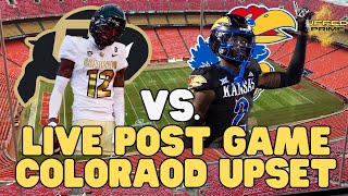 Live Post Game Colorado Gets Upset By Kansas Potentially Knocked Out Of Big 12 Title Game [upl. by Aihseken]