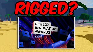 IS THE ROBLOX INNOVATION AWARDS RIGGED  The Strongest Battlegrounds [upl. by Anhsirk]