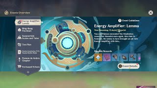 Interference Overgrowth  Energy Amplifier Lemma Event Guide  Genshin Impact [upl. by Inalan705]