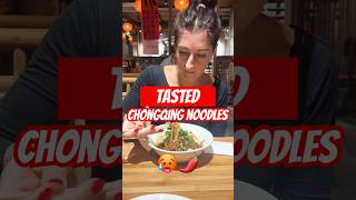 🇨🇳I tasted Chongqing noodles first time 😱😱😱🌶️🌶️🌶️🔥🔥🔥 sichuantours cina noodles [upl. by Threlkeld242]