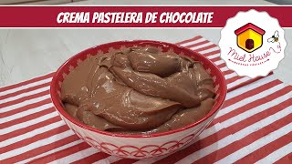 Crema pastelera de chocolate LA RECETA MAS FACIL para roscas de pascuas [upl. by Middendorf95]