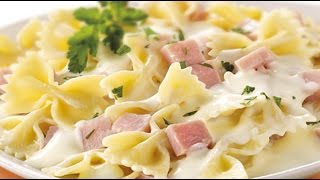 Farfalle met ham met Maredsous NL [upl. by Teerprug]