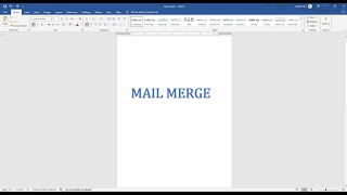 MAIL MERGE [upl. by Ahsener665]