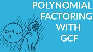 ʕ•ᴥ•ʔ Polynomial Factoring with the Greatest Common Factor GCF w examples 1 [upl. by Orlando]