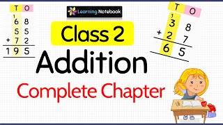 Class 2 Maths Addition Complete Chapter [upl. by Hagerman572]