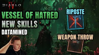 DATAMINED NEW SKILLS for all Classes in Vessel of Hatred  Diablo 4 [upl. by Snow]