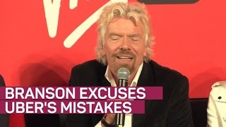 Richard Branson excuses mistakes of Ubers Travis Kalanick [upl. by Enrahs]