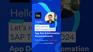 SAP TechEd 2024  Rewind  Application Development and Automation SAP BTP [upl. by Mcgee18]