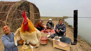 Abu Jan aur Zain Bhai ki First Dawat in My River Front House  Desi Murgh Handi  Village Food [upl. by Aremaj]