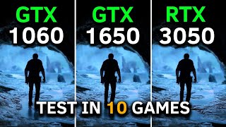 GTX 1060 vs GTX 1650 vs RTX 3050  Test In 10 Games at 1080p [upl. by Oscar]