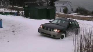 2000 Subaru Outback Snowy Hill Test January 3 2010 [upl. by Tarrel]