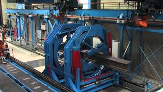 Steel Beam Assembler  Production of HEA400 [upl. by Dosia]