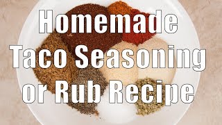 Easy Homemade Taco SeasoningRub Home Cooking 101 DiTuro Productions [upl. by Deeanne468]