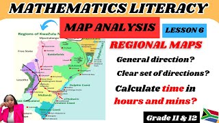 Maps and plans Regional map analysis Maths literacy Maps [upl. by Geordie]