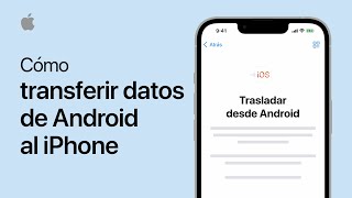 Cómo transferir datos de Android al iPhone  Soporte técnico de Apple [upl. by Gamal]