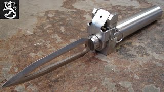 KGB Ballistic Knife  American Style quotSpeznasquot Blade Update homemade [upl. by Schilling826]