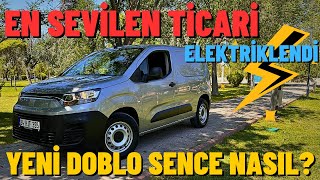 Fiat E Doblo Cargo 2024 İnceleme  Elektrikli Doblo Olur Mu Kmde 40 Kuruş Yakıyor [upl. by Micaela]