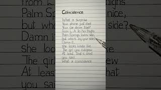 coincidence lyrics sabrina coincidence lyrics sabrina [upl. by Saalocin]