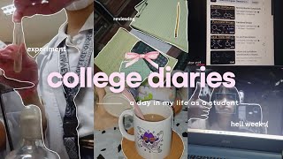 college diaries 🎀  school works  study vlog laboratory day life updates 🌸📓💌 [upl. by Atelokin]