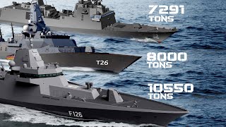 Super Frigates F126 vs Type26 vs FFG62  Why the F126 is so Big [upl. by Tannenbaum]