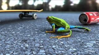 3D Frog Walk Cycle Animation [upl. by Ymmas853]