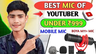 Best mic of youtuberUnder ₹999 wireless micwireless microphone 2024 [upl. by Annaig]