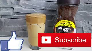 NESCAFÉ kalt mit Milch  lecker leichtes Sommergetränk [upl. by Ephrayim979]