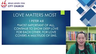 quotLove Matters Mostquot  Pastora Haidee G Ponce [upl. by Ayamat]